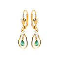 Coque de Nacre Boucles d'oreilles pendantes plaqué or 23089050