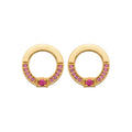 Coque de Nacre Puces d'oreilles plaqué or 2585480