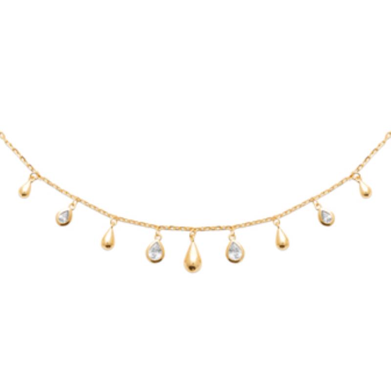 Coque de Nacre Collier plaqué or 974189