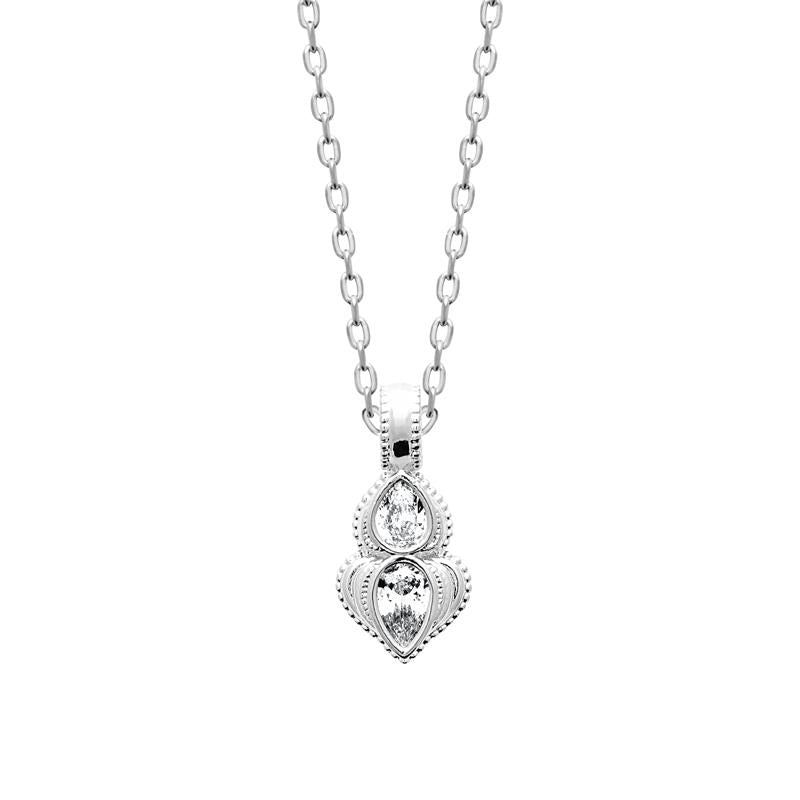 Coque de Nacre Collier argent 874452