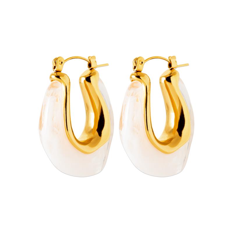 Izee Créoles acier doré 3607309
