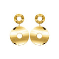 Coque de Nacre Boucles d'oreilles pendantes acier doré 3132509