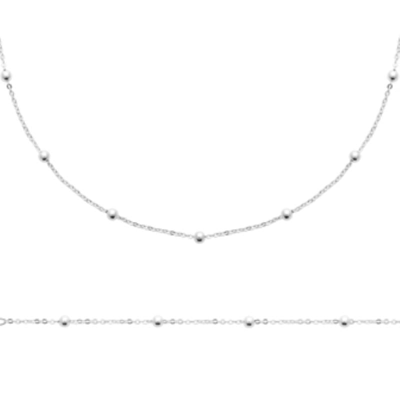 Coque de Nacre Chaîne argent 722206