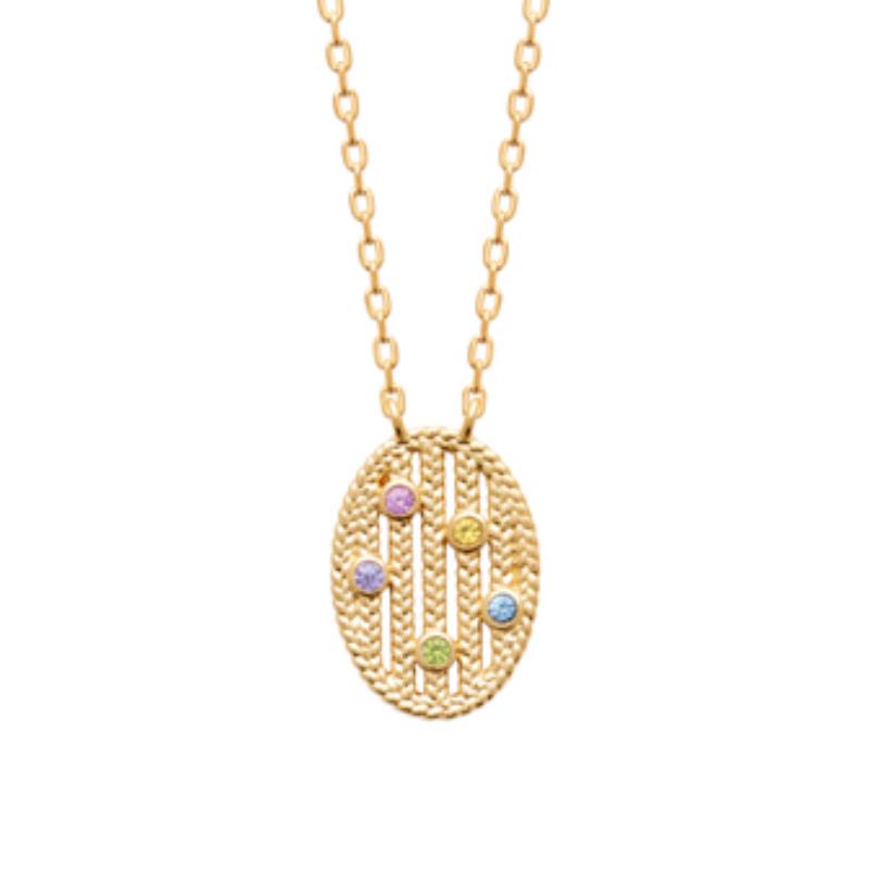 Coque de Nacre Collier plaqué or 974204