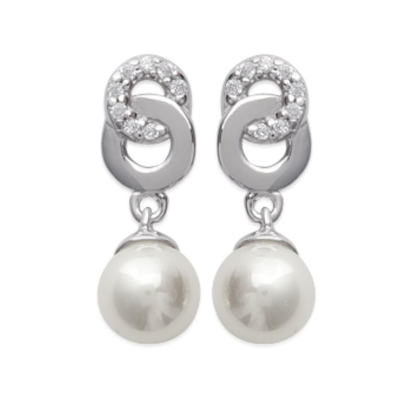Coque de Nacre Boucles d'oreilles argent 14873014