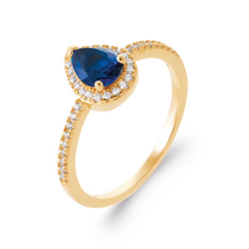 Coque de Nacre Bague solitaire plaqué or 2973140