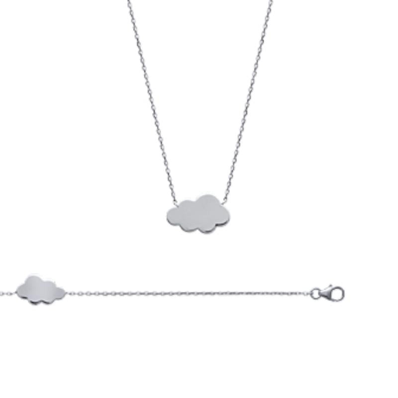 Coque de Nacre Collier argent 721328