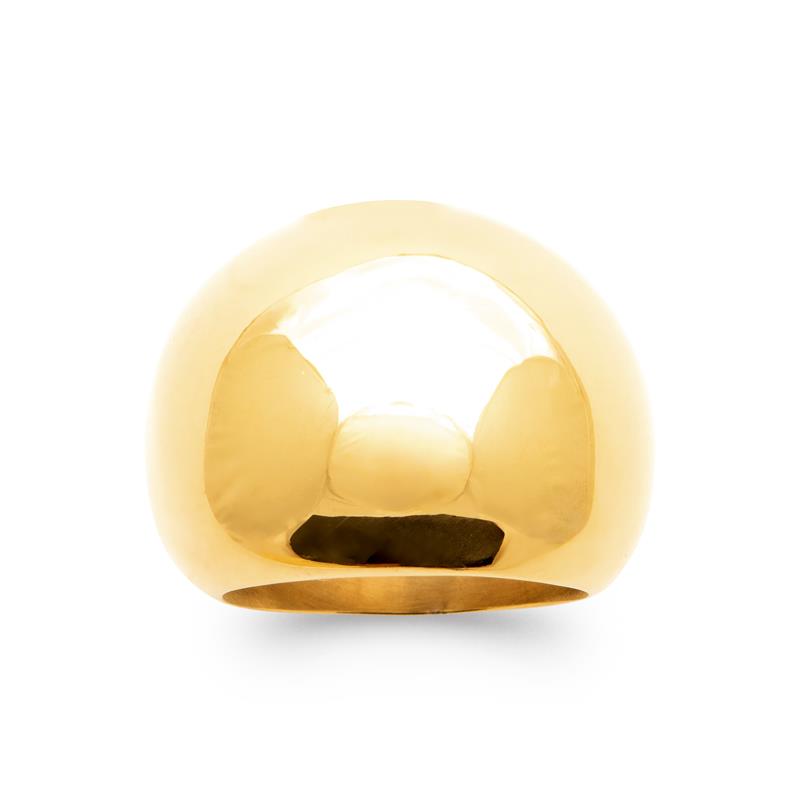 Izee Bague acier doré 3417909