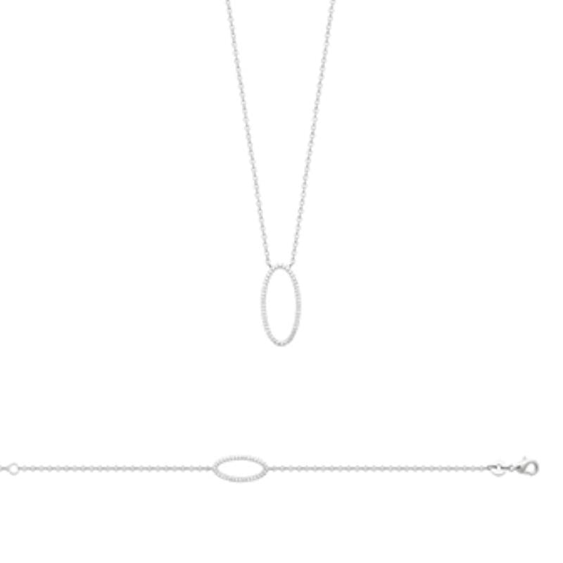 Coque de Nacre Collier argent 873448