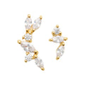 Coque de Nacre Puces d'oreilles plaqué or 23024510