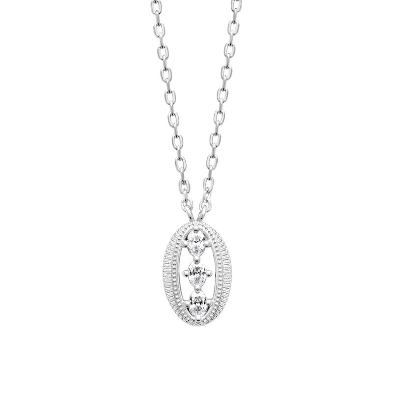Coque de Nacre Collier argent 874436