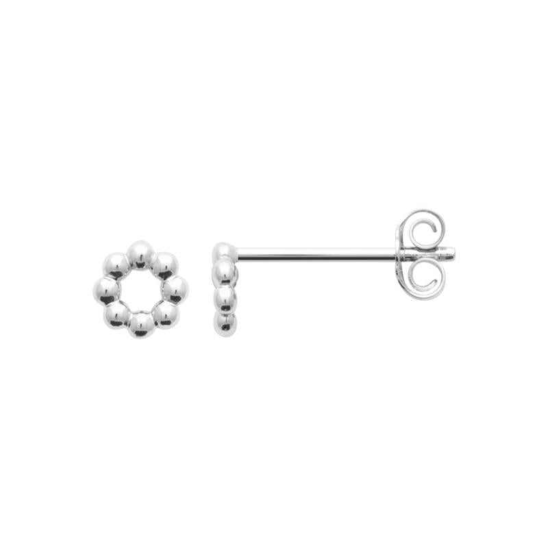 Coque de Nacre Puces d'oreilles argent 73070400