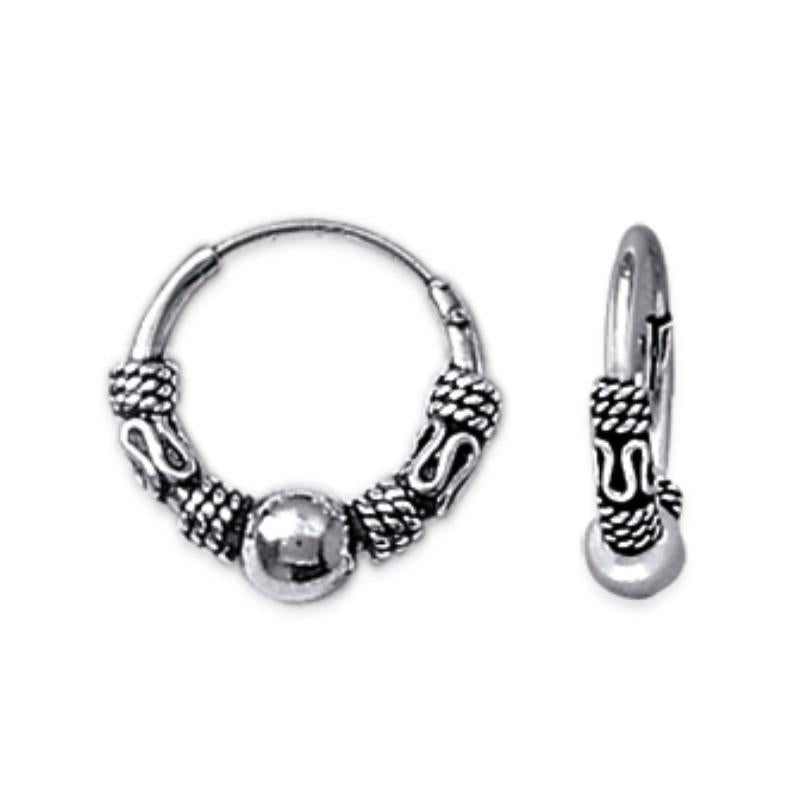Coque de Nacre Créoles argent 16002012