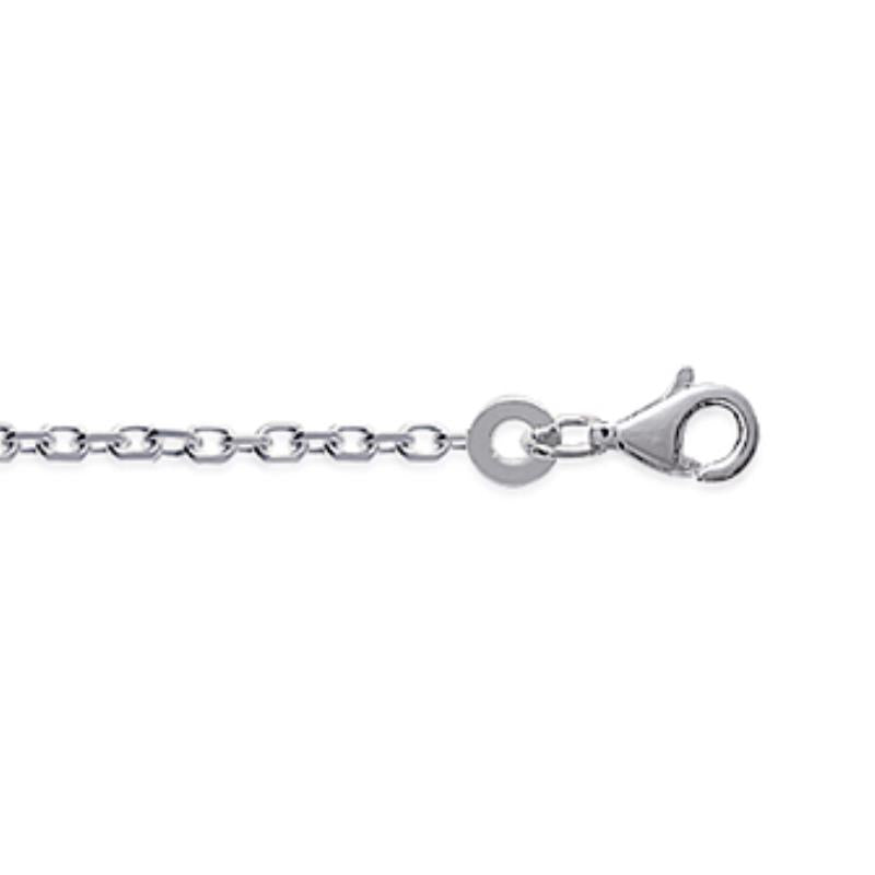 Coque de Nacre Chaîne maille forçat argent 725045