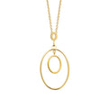Coque de Nacre Collier acier doré 312335