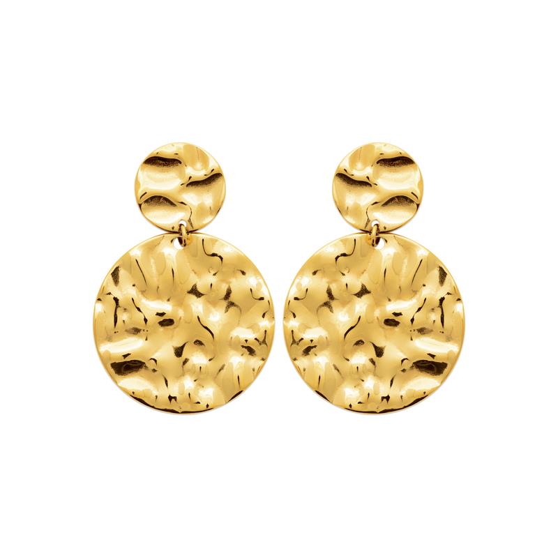 Izee Boucles d'oreilles pendantes acier doré 3124109
