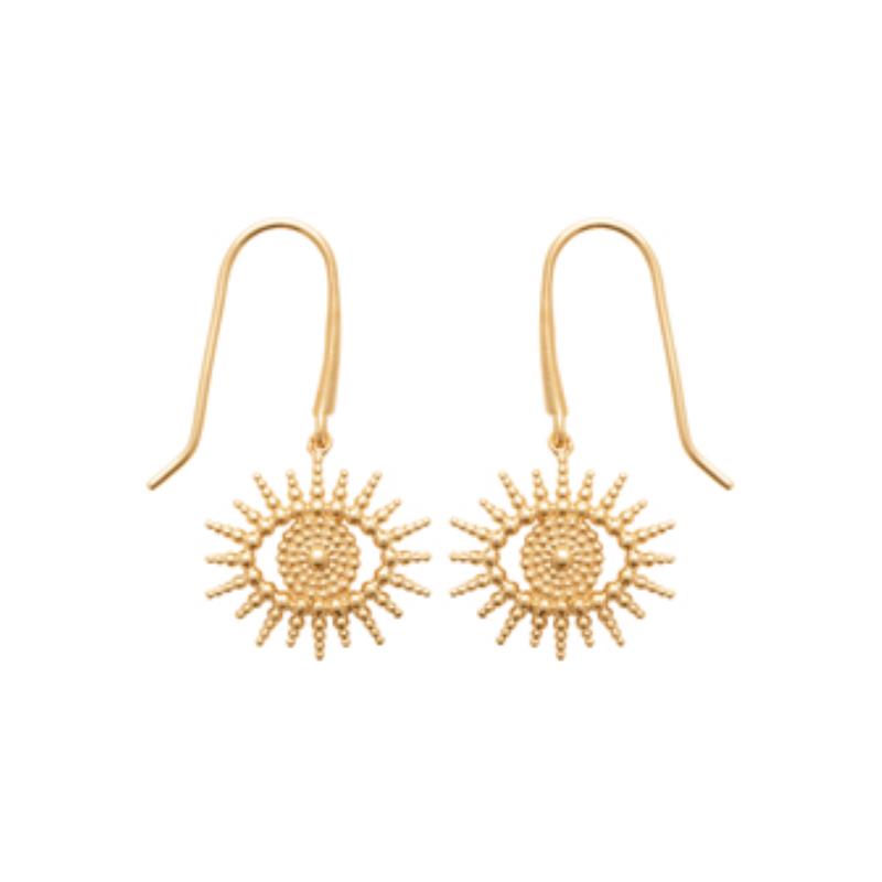 Coque de Nacre Boucles d'oreilles pendantes plaqué or 23060900
