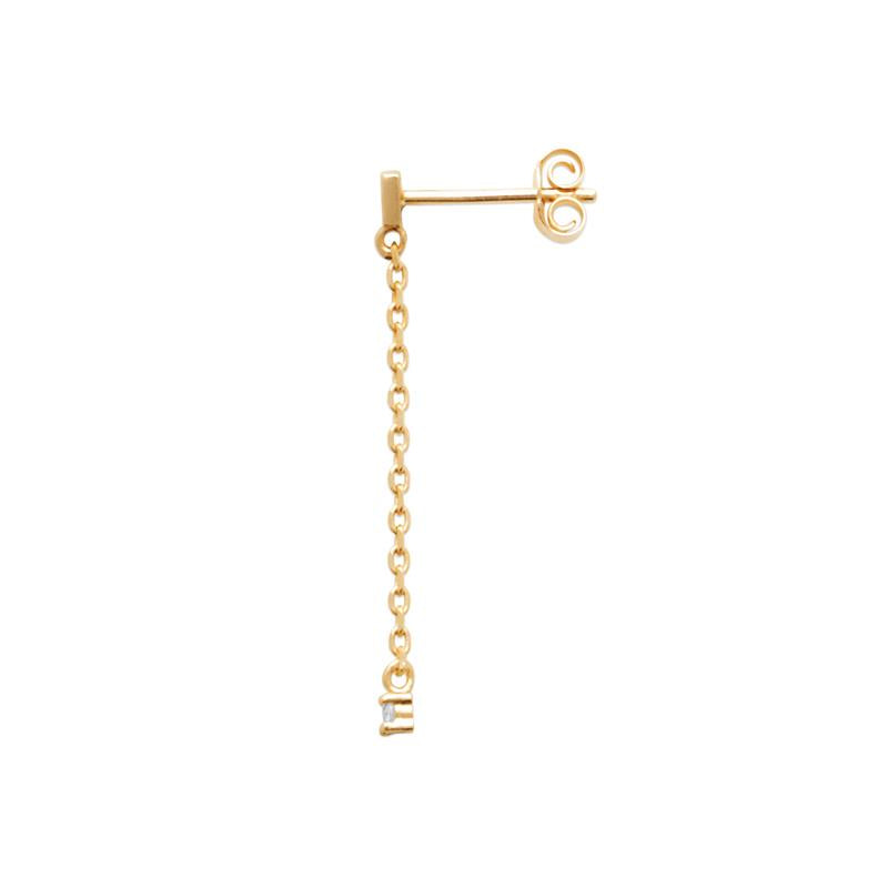 Coque de Nacre Boucle d'oreille à l'unité plaqué or 23037810U