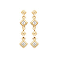Coque de Nacre Boucles d'oreilles pendantes plaqué or 23080610