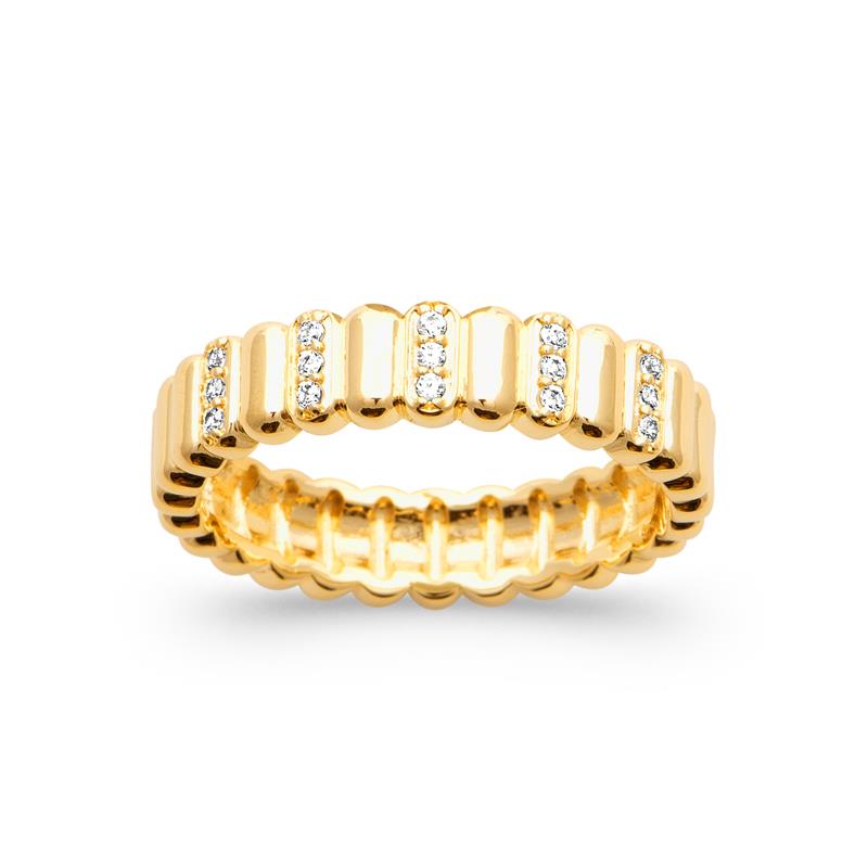 Coque de Nacre Bague plaqué or 20022210