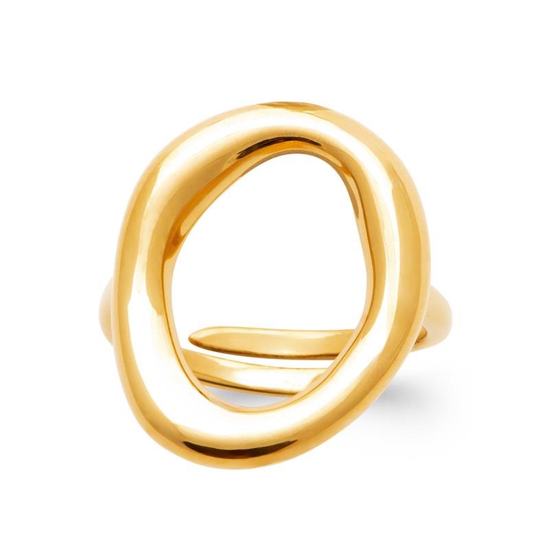 Izee Bague acier doré 3416909