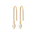 Coque de Nacre Boucles d'oreilles pendantes plaqué or 23034310