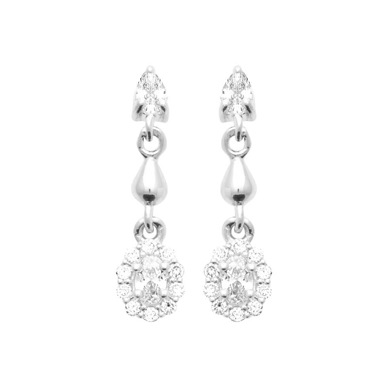 Coque de Nacre Boucles d'oreilles argent 13081710