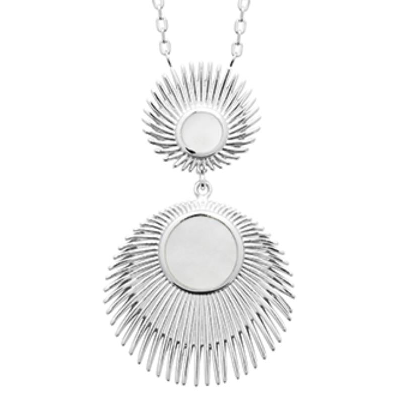 Coque de Nacre Collier argent 873341