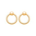 Coque de Nacre Boucles d'oreilles plaqué or 2576200