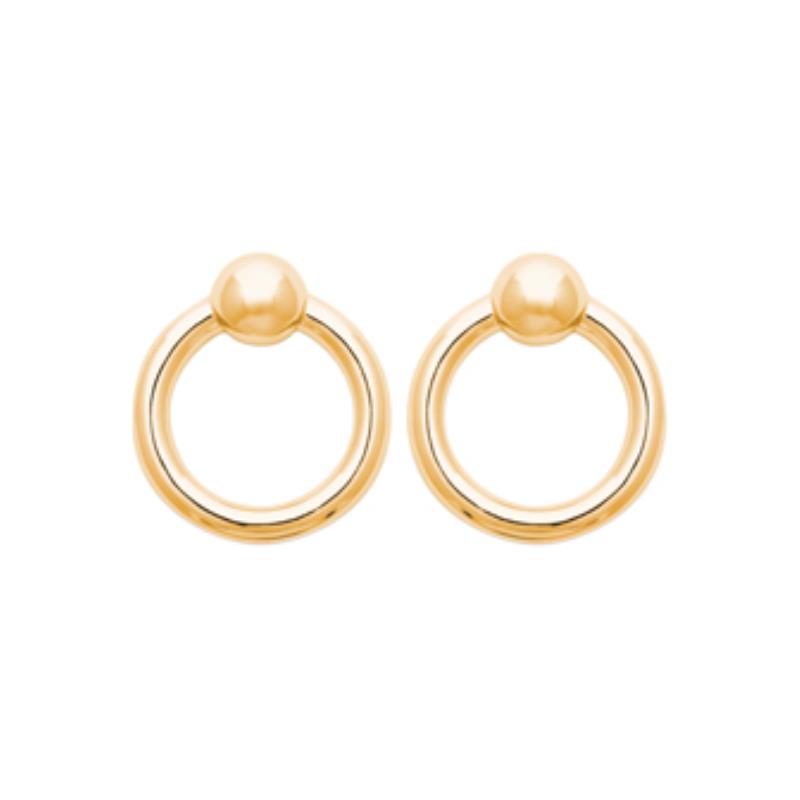 Coque de Nacre Boucles d'oreilles plaqué or 2576200