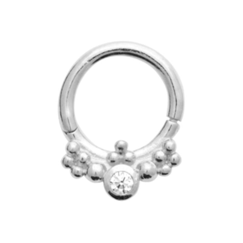 Coque de Nacre Créoles argent 1677510