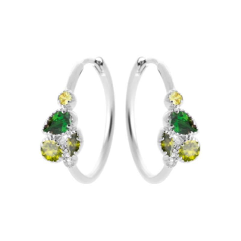 Coque de Nacre Créoles argent 1664550