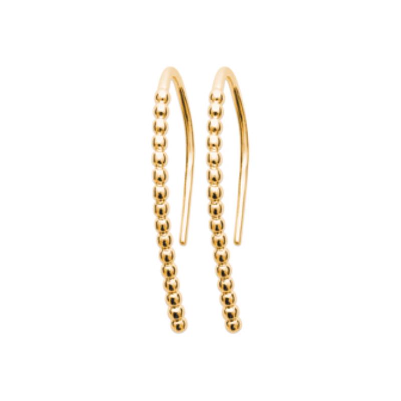 Coque de Nacre Boucles d'oreilles pendantes plaqué or 2566200
