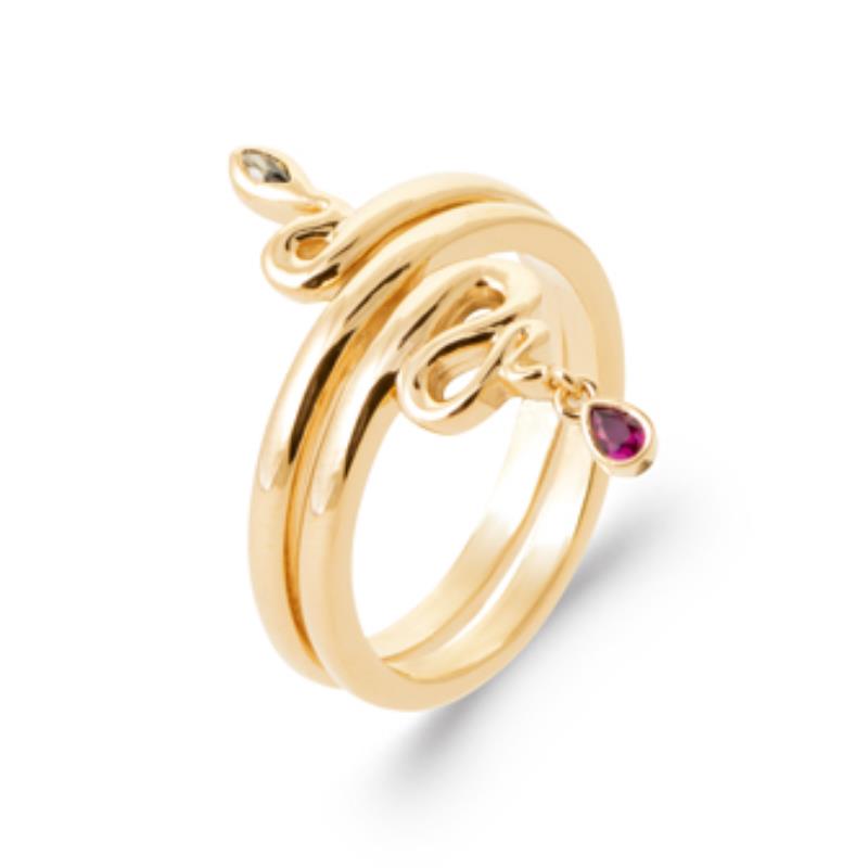 Coque de Nacre Bague plaqué or 2969005