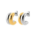 Izee Créoles acier doré 3600909