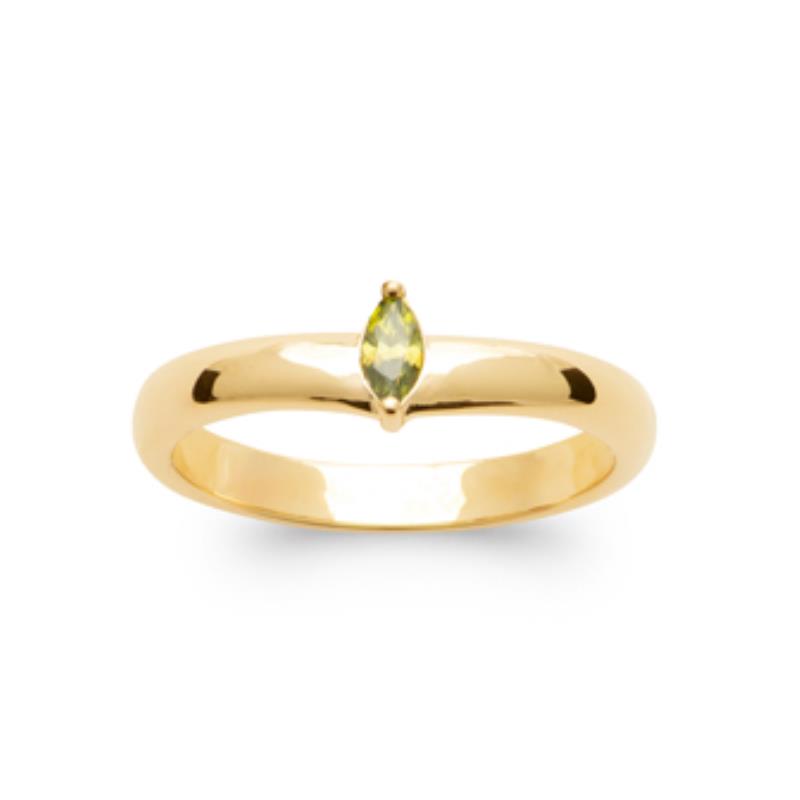 Coque de Nacre Bague solitaire plaqué or 2999550