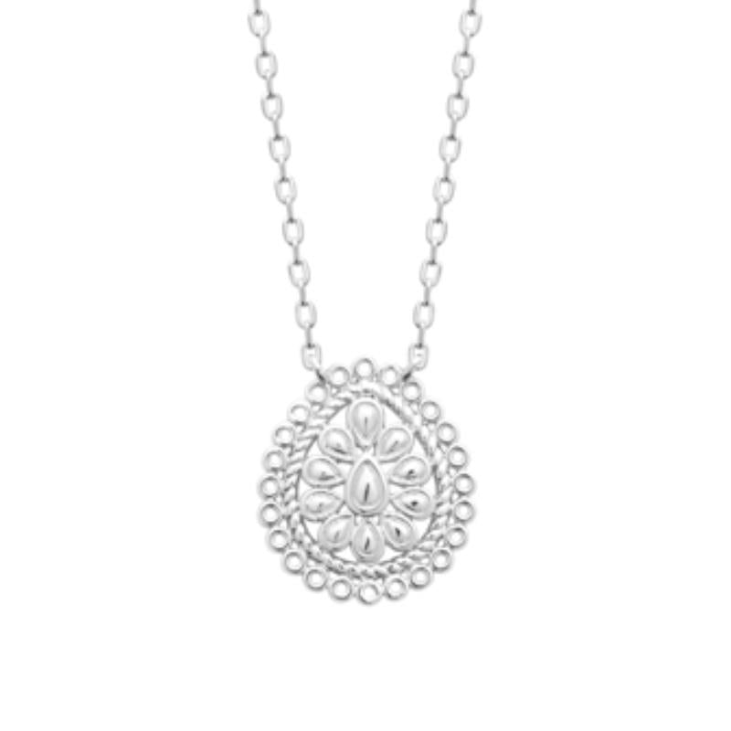Coque de Nacre Collier argent 722180