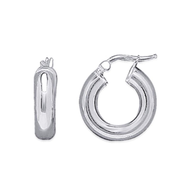 Coque de Nacre Créoles argent 1465020