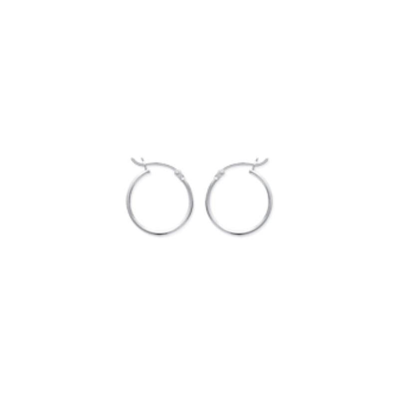 Coque de Nacre Créoles argent 79820