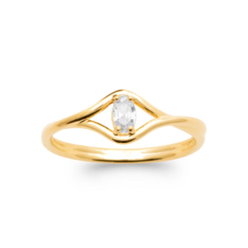 Coque de Nacre Bague plaqué or 2986010