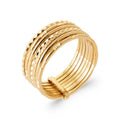 Coque de Nacre Bague semainier plaqué or 2945000