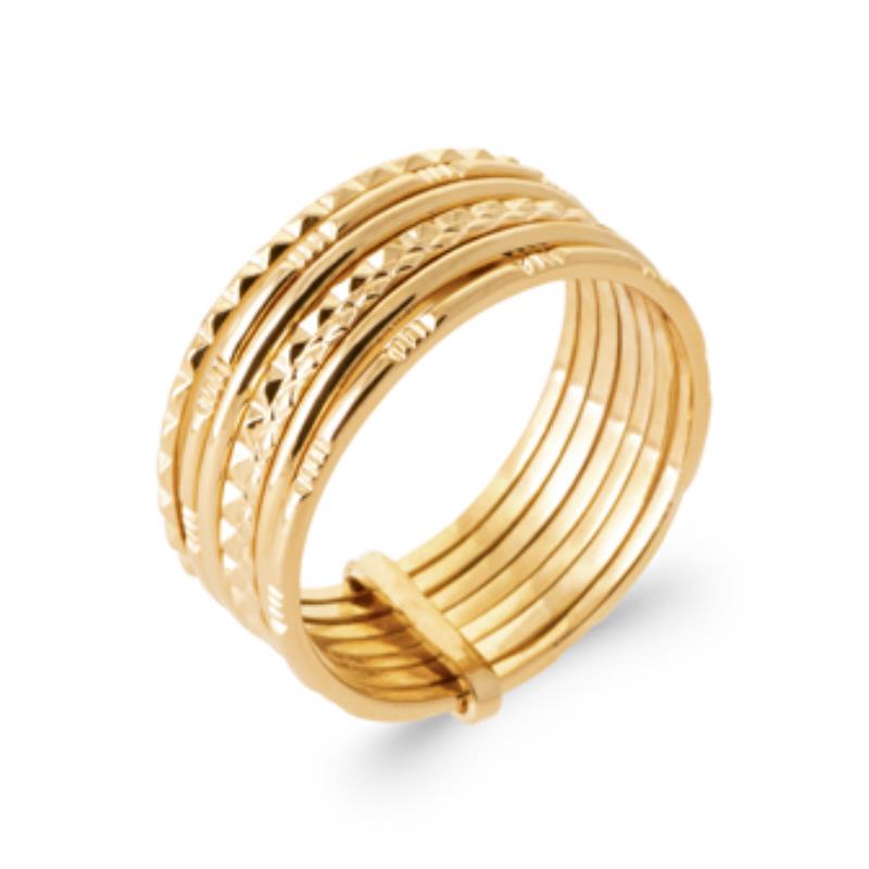 Coque de Nacre Bague semainier plaqué or 2945000
