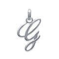 Coque de Nacre Pendentif initiale argent 74811557