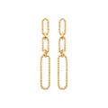 Coque de Nacre Boucles d'oreilles pendantes plaqué or 23048700