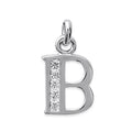 Coque de Nacre Pendentif initiale argent 18601102