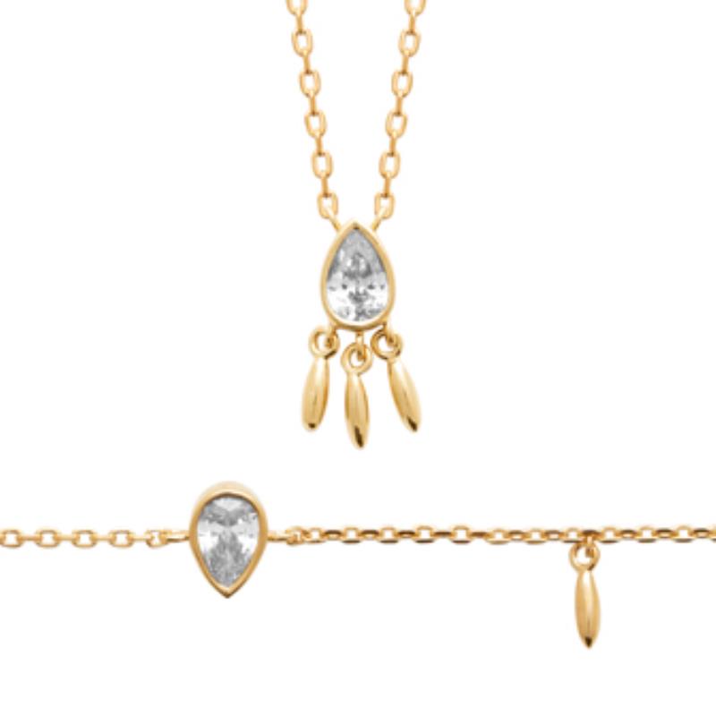 Coque de Nacre Collier plaqué or 973943