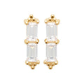Coque de Nacre Puces d'oreilles plaqué or 23023410