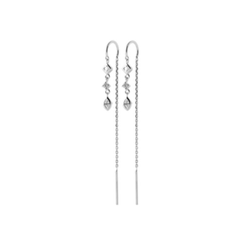 Coque de Nacre Boucles d'oreilles pendantes argent 13019310