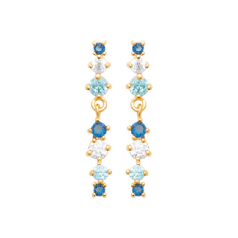 Coque de Nacre Puces d'oreilles plaqué or 23059260