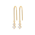 Coque de Nacre Boucles d'oreilles pendantes plaqué or 23034010